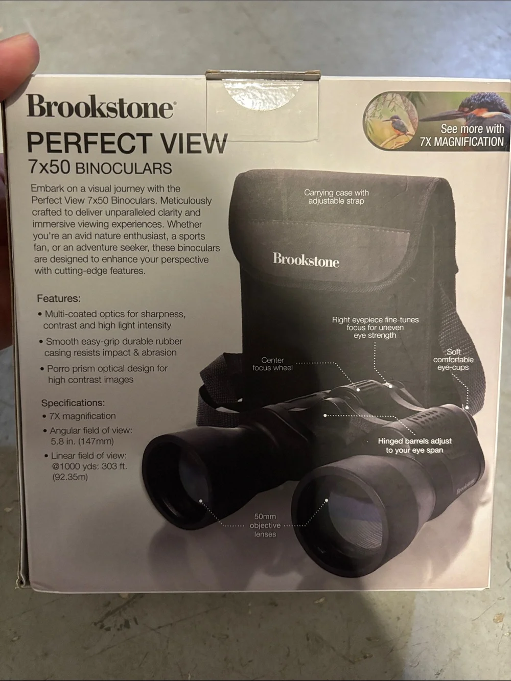 🔥BUNDLESALE Brookstone Black 7x50 Perfect View Binoculars